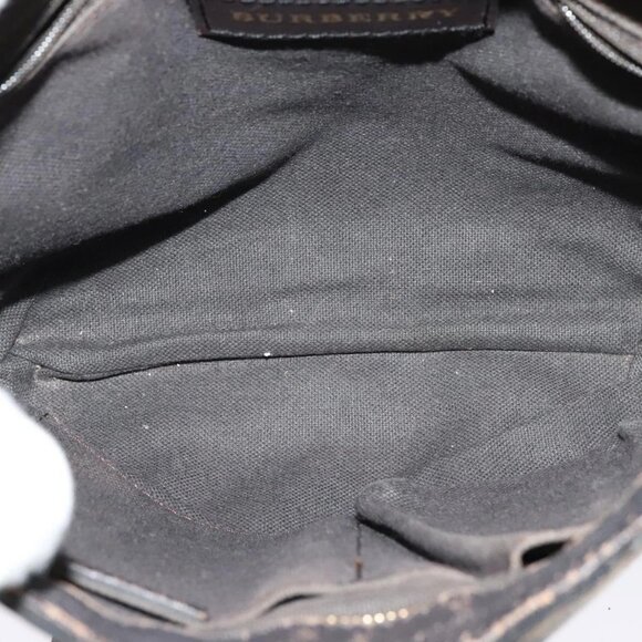 BURBERRY Nova Check Shoulder Bag PVC Beige Gold Auth ep8752 - Picture 13 of 16